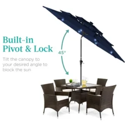Best Choice Products 10ft 3-Tier Solar Patio Umbrella W/ 24 LED Lights, Tilt Adjustment, Easy Crank 16 Best Choice Products 10ft 3-Tier Solar Patio Umbrella W/ 24 LED Lights, Tilt Adjustment, Easy Crank -Best Choice Products GUEST c14ff5bf c8f6 4915 aa7f b6e06b018694