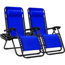 Best Choice Products Set Of 2 Zero Gravity Lounge Chair Recliners For Patio, Pool W/ Cup Holder Tray -Best Choice Products GUEST c18f8f78 5a0c 43f5 be60 bc9a240cf782
