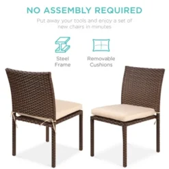 Best Choice Products Set Of 4 Stackable Outdoor Patio Wicker Chairs W/ Cushions, UV-Resistant Finish 12 Best Choice Products Set Of 4 Stackable Outdoor Patio Wicker Chairs W/ Cushions, UV-Resistant Finish -Best Choice Products GUEST c2a3e738 0739 4df7 b229 a45e098daf61