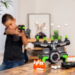 Best Choice Products Floating Target Practice Game Set W/ 2 Glow-in-the-Dark Foam Dart Blasters, 24 Darts & Dart Holders