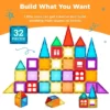 Best Choice Products 32-Piece Colorful Kids Mini Magnetic Tiles Educational STEM Toy Set W/ Carrying Case, Rounded Edges -Best Choice Products GUEST c4da424a e8d0 415a 9f3a a6fb18fc5086