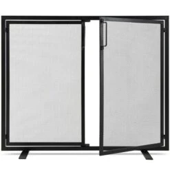 Best Choice Products 38.5x31in 2-Door Fireplace Screen, Handcrafted Wrought Iron Spark Guard W/ Magnetic Doors -Best Choice Products GUEST c54be011 aefd 42b1 bab9 06453349ba45