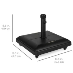 Best Choice Products 81lb. Heavy Duty Square Concrete Rolling Patio Umbrella Base Stand W/ Locking Wheels -Best Choice Products GUEST c6f9d05a 93b7 40ef be2f 1afbd00dbf65