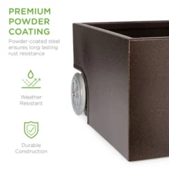 Best Choice Products Portable Steel Umbrella Base Stand For Patio, Up To 150 Lbs W/ Fillable Planter, Drainage, Wheels -Best Choice Products GUEST ca594cc0 7833 448d bfc5 386b9937c1c3