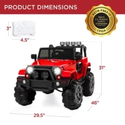 Best Choice Products 12V Kids Ride On Truck Car W/ Remote Control, Spring Suspension, Bluetooth, LED Lights -Best Choice Products GUEST d52c3ba2 58ae 4833 8379 351bd42e5e49