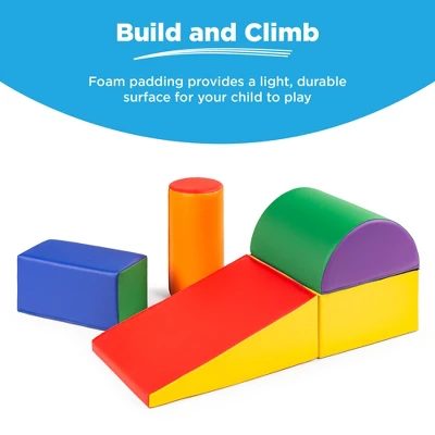 Best Choice Products 5-Piece Kids Climb & Crawl Soft Foam Block Playset Structures For Child Development 3 Best Choice Products 5-Piece Kids Climb & Crawl Soft Foam Block Playset Structures For Child Development
