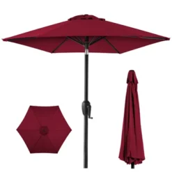 Best Choice Products 7.5ft Heavy-Duty Outdoor Market Patio Umbrella W/ Push Button Tilt, Easy Crank Lift -Best Choice Products GUEST dbb30464 603f 4dc7 9106 4eec24b075f8