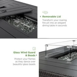 Best Choice Products 52in Wicker Propane Gas Fire Pit Table 50,000 BTU W/ Glass Wind Guard, Tank Holder, Cover 12 Best Choice Products 52in Wicker Propane Gas Fire Pit Table 50,000 BTU W/ Glass Wind Guard, Tank Holder, Cover -Best Choice Products GUEST dd2aa6ca 19c0 4848 8ba6 a001a9cfacf4