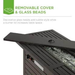 Best Choice Products 57in 50,000 BTU Rectangular Propane Aluminum Gas Fire Pit Table W/ Cover, Glass Beads 12 Best Choice Products 57in 50,000 BTU Rectangular Propane Aluminum Gas Fire Pit Table W/ Cover, Glass Beads -Best Choice Products GUEST ddc90dfd 5710 4dc1 9e7c 4cb543652546