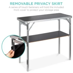 Best Choice Products Portable Pop-Up Bar Table For Indoor/Outdoor, Party, Picnic W/ Carrying Case, Removable Skirt -Best Choice Products GUEST de3bbc7d 7e9a 469d 850a bc487831f259