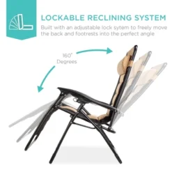 Best Choice Products Oversized Padded Zero Gravity Chair, Folding Outdoor Patio Recliner W/ Headrest, Side Tray 20 Best Choice Products Oversized Padded Zero Gravity Chair, Folding Outdoor Patio Recliner W/ Headrest, Side Tray -Best Choice Products GUEST df8f50ae b7a2 4230 a81d b233666baa91