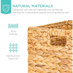 Best Choice Products 12x12in Hyacinth Baskets, Set Of 5 Multipurpose Collapsible Organizers W/ Inserts 15 Best Choice Products 12x12in Hyacinth Baskets, Set Of 5 Multipurpose Collapsible Organizers W/ Inserts -Best Choice Products GUEST dffa2acf 74a4 4c6d 80d1 5b71b477dc2a 1