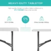 Best Choice Products 6ft Plastic Folding Table, Indoor Outdoor Heavy Duty Portable W/ Handle, Lock For Picnic -Best Choice Products GUEST e143326b fbdc 4211 a981 cda62d2d4236
