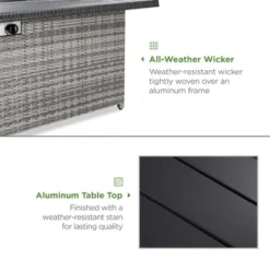 Best Choice Products 52in Wicker Propane Gas Fire Pit Table 50,000 BTU W/ Glass Wind Guard, Tank Holder, Cover 10 Best Choice Products 52in Wicker Propane Gas Fire Pit Table 50,000 BTU W/ Glass Wind Guard, Tank Holder, Cover -Best Choice Products GUEST e2a55a5f 0802 462a a767 e6e6362eca20