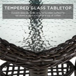 Best Choice Products 3-Piece Patio Wicker Bistro Furniture Set W/ 2 Cushioned Swivel Rocking Chairs, Side Table 14 Best Choice Products 3-Piece Patio Wicker Bistro Furniture Set W/ 2 Cushioned Swivel Rocking Chairs, Side Table -Best Choice Products GUEST e484d34a 67e2 45a5 9372 0d6aa3c3a519