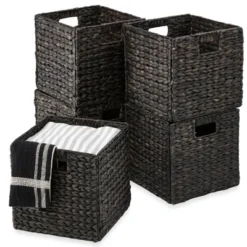 Best Choice Products 12x12in Hyacinth Baskets, Set Of 5 Multipurpose Collapsible Organizers W/ Inserts 23 Best Choice Products 12x12in Hyacinth Baskets, Set Of 5 Multipurpose Collapsible Organizers W/ Inserts -Best Choice Products GUEST e69e3d60 feb9 4ce2 9128 b613332b4f08 1