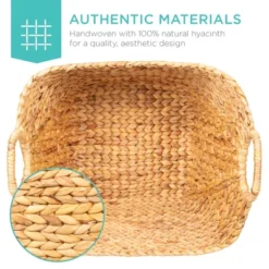 Best Choice Products Portable Large Hand Woven Wicker Braided Storage Laundry Basket Organizer W/ Handles -Best Choice Products GUEST e9d3d2d6 2a0c 4f8e 9d9f 834276b02cf9