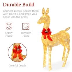 Best Choice Products 2-Piece Lighted Christmas Deer Set Outdoor Yard Decoration With 210 LED Lights, Stakes -Best Choice Products GUEST ea8012d1 17e4 4324 a336 7af5352e6cd3