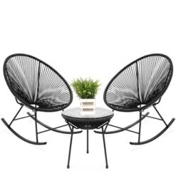 Best Choice Products 3-Piece All-Weather Patio Woven Rope Acapulco-Style Bistro Furniture Set W/ Rocking Chairs, Table 20 Best Choice Products 3-Piece All-Weather Patio Woven Rope Acapulco-Style Bistro Furniture Set W/ Rocking Chairs, Table -Best Choice Products GUEST ead32649 3f94 428d a1b4 5f2dd82dab9c