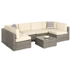 Best Choice Products 7-Piece Modular Outdoor Conversational Furniture Set, Wicker Sectional Sofas W/ Cover -Best Choice Products GUEST ef1ec2f9 3b54 4fca b8d4 63f66e3f7dc2