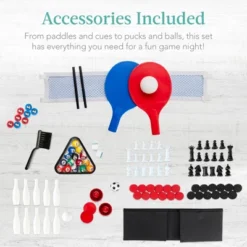 Best Choice Products 11-in-1 Kids Combo Game Set W/ Ping Pong, Foosball, Air Hockey, 5 Accessory Bags 15 Best Choice Products 11-in-1 Kids Combo Game Set W/ Ping Pong, Foosball, Air Hockey, 5 Accessory Bags -Best Choice Products GUEST efe1a883 c31d 4434 bde0 fc45d284043e