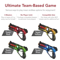 Best Choice Products Set Of 4 Infrared Laser Tag Blaster Set For Kids & Adults W/ Multiplayer Mode -Best Choice Products GUEST f08ca6df e2e4 444d afdf b466b4152eba