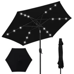 Best Choice Products 7.5ft Outdoor Solar Patio Umbrella For Deck, Pool W/ Tilt, Crank, LED Lights -Best Choice Products GUEST f5126f86 a185 475a a6dd 91e00e7d8418