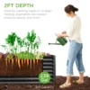 Best Choice Products 8x2x2ft Outdoor Metal Raised Garden Bed, Planter Box For Vegetables, Flowers, Herbs - Wood Grain -Best Choice Products GUEST f5a5bc3c 3ed7 4539 89a6 e0c1ec9ba0df