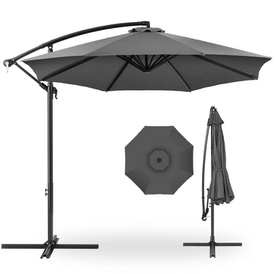 Best Choice Products 10ft Offset Hanging Outdoor Market Patio Umbrella W/ Easy Tilt Adjustment 9 Best Choice Products 10ft Offset Hanging Outdoor Market Patio Umbrella W/ Easy Tilt Adjustment - Image 7