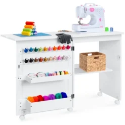 Best Choice Products Sewing Machine Table & Desk W/ Craft Storage And Bins -Best Choice Products GUEST fa643837 b63e 4623 8266 66f16f93e11c