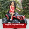 Best Choice Products 12V Kids Ride-On ATV Quad W/ Bluetooth, 3.7mph Max, Treaded Tires, LED Lights, Radio