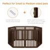 Best Choice Products 31.5in 4-Panel Freestanding Wooden Pet Gate W/ Walk Through Door, Adjustable Pen -Best Choice Products GUEST fe395068 4619 4cfb ad08 476dec83f2f1