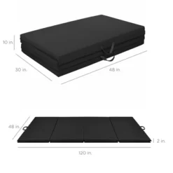 Best Choice Products 10ftx4ftx2in Folding Gymnastics Mat 4-Panel Exercise Workout Floor Mats W/ Handles -Best Choice Products GUEST feb8c561 8020 44b1 b2db 44b8349f7136