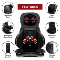 Best Choice Products Air Compression Shiatsu Neck & Back Massager Seat Chair Pad Massage Cushion, 2D/3D Kneading W/ Heat 11 Best Choice Products Air Compression Shiatsu Neck & Back Massager Seat Chair Pad Massage Cushion, 2D/3D Kneading W/ Heat -Best Choice Products GUEST ff941296 2003 4957 8004 77ce69598c3b
